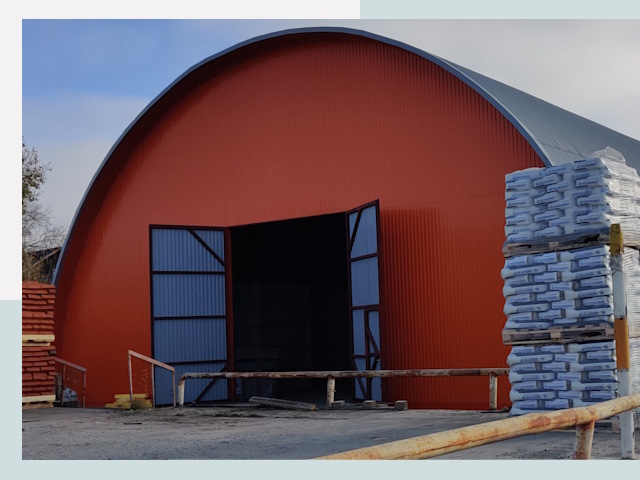 Полукруглые ангары по цене от 616 руб. в Морозовск