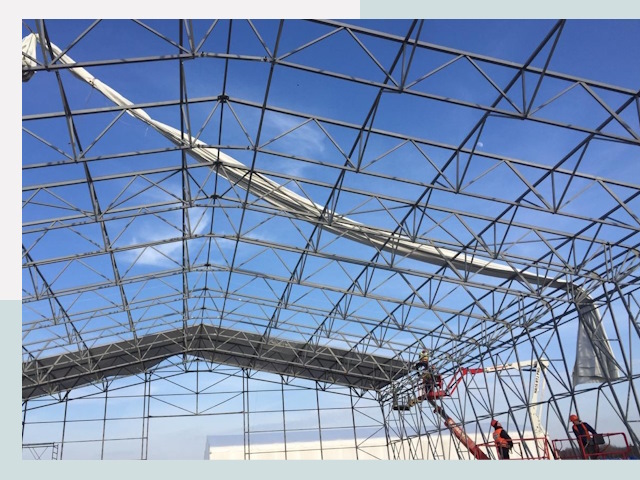 Шатровые ангары от 616 руб. в Морозовске и Ростовской области