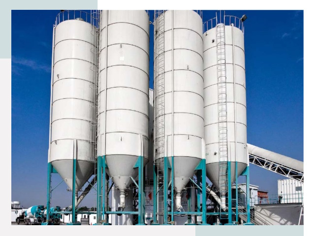 Строительство цементных силосов в Морозовске