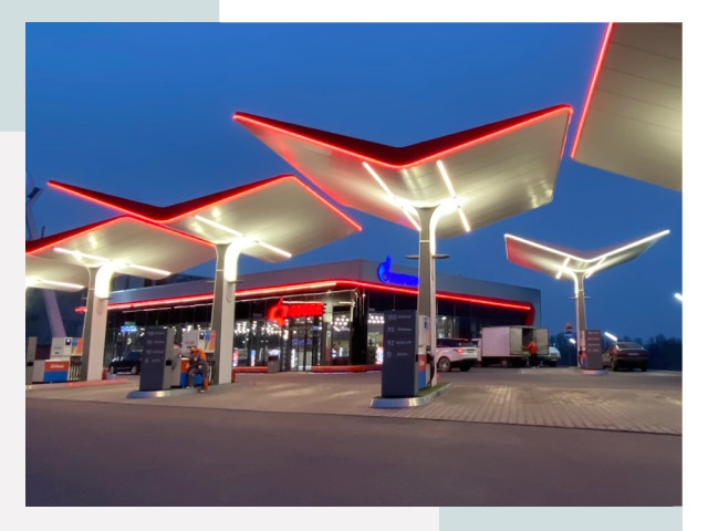 Навесы для АЗС в Морозовске