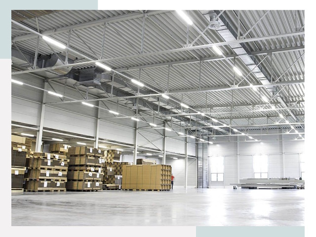 Освещение ангаров в Морозовске