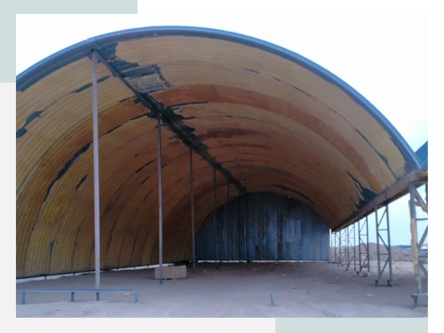 Реконструкция ангаров в Морозовске