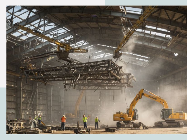 Демонтаж ангаров в Морозовске от 616 руб. за м²