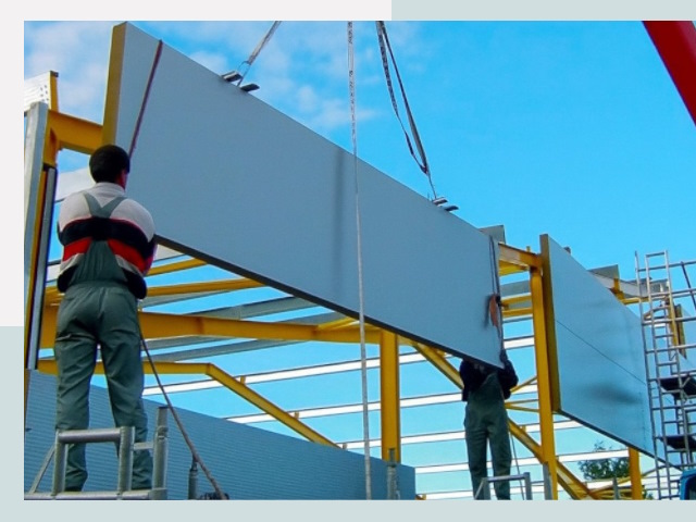 Монтаж сэндвич-панелей в Морозовске от 616 руб.