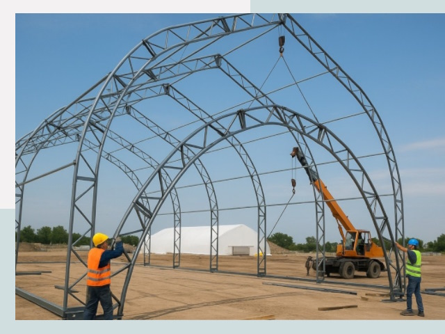 Монтаж ангаров в Морозовске от 616 руб. - Надежно и быстро